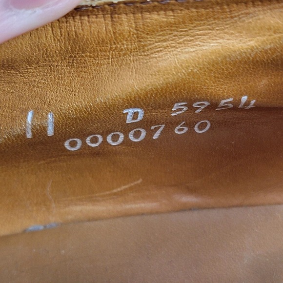 Allen Edmonds Mens Hillcrest Leather Bicycle Toe Oxfords Lace Up Shoes Size 11 D - Picture 8 of 8